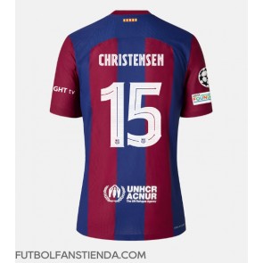 Barcelona Andreas Christensen #15 Primera Equipación 2023-24 Manga Corta